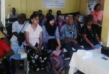 Persons attending the diabetic clinic