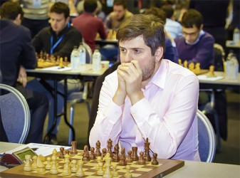 Peter Svidler, Russia’s top board player at the 2015 European Team Chess Championships scored an impressive five points from eight games and a 2800 performance rating to assist his team in securing the coveted gold medal. In a field of 36 nations, Armenia grabbed the silver medal and Hungary the bronze in the men’s competition 