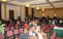 A section of the audience that attended the Guyana Prize for Literature Awards Ceremony at the Pegasus Hotel. The Guyana Prize was the brainchild of the late President Desmond Hoyte.