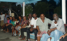 Residents of the Scheme at the meeting (GWI photo)