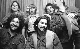 The Grateful Dead (clockwise): Bob Weir, Phil Lesh, Bill Kreutzmann, Ron "Pigpen" McKernan, Mickey Hart and Jerry Garcia, circa 1970, United Kingdom.