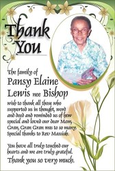 Pansy Lewis (Thank You)