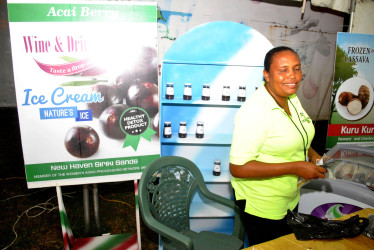 Vanessa D’Aguiar and her Acai  Products  