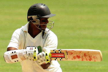 Shiv Chanderpaul revived images of his batting prowess with a knock of 82.