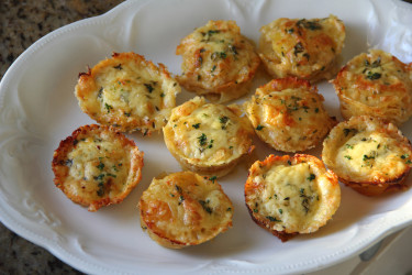  Thyme, Garlic and Cheddar Potato Stacks (Photo by Cynthia Nelson)