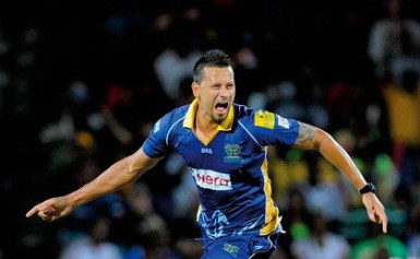 All-rounder Rayad Emrit … claimed two wickets and struck 54 not out to steer Bulls to victory.  