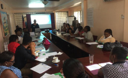 Participants during one of the presentations at the workshop.
