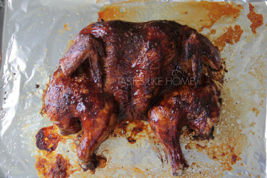 5-spice, Hoisin-glazed Roast Chicken (Photo by Cynthia Nelson) 