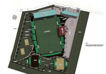 The conceptual design of Guyana’s FIFA Goal Project to be built at the Providence Community Centre ground.