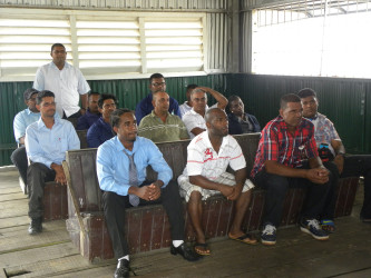 Some of the residents who turned out for the meeting (MPI photo) 