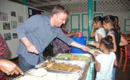 Ramada Georgetown Princess General Manager, Uger Turetgen sharing lunch to the girls.
