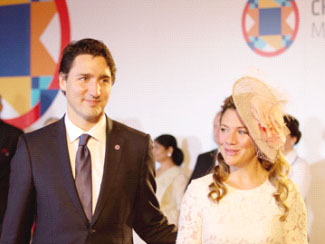 Justin Trudeau and Sophie Gregoire 