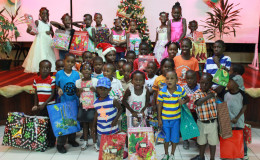 The children with their gifts