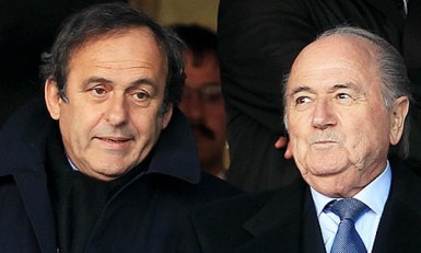 Michel Platini (left) and Sepp Blatter