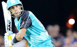 West Indies opener Lendl Simmons … stroked 34 to help Heat to victory.