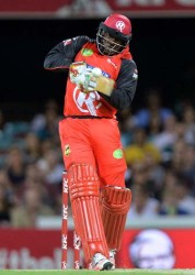 West Indies opener Chris Gayle … equalled the fastest ever half-century in Twenty20s off just 12 balls. (file photo) 