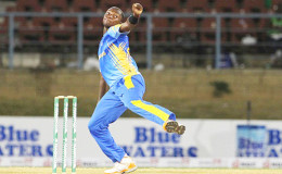 Fast bowler Fidel Edwards … claimed a four-wicket haul to lead Leo Lions to victory.