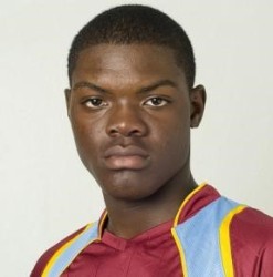 Fast bowler Alzarri Joseph … claimed two wickets in the Bangladesh Under-19s innings. 