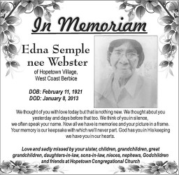 Edna Semple nee Webster