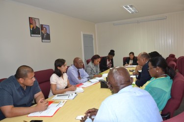 The meeting of the board today (Ministry of the Presidency photo)