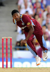 Former West Indies left-arm seamer Krishmar Santokie claimed a beaver-trick yesterday albeit in a losing cause. 