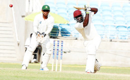 Montcin Hodge stroked an unbeaten 62 to keep the Hurricanes innings together. 