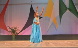 Region Four performer Arvna Badal of Montrose Secondary School dancing to her item titled “Prem Rahdhanpayo.”
