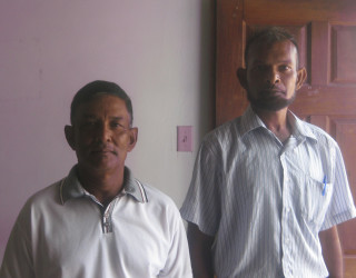 Samiull Intiaz Shaw (right) and Ramsammy Angrashalam 
