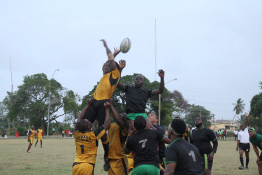 Wolves and Caribs in action last weekend. 