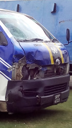 The minibus in the accident