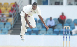 Fast bowler Ronsford Beaton … captured his first ever five-wicket haul for Guyana Jaguars. (file photo) 