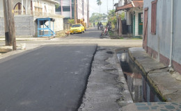 A paved section of King Edward Street, Albouystown which is undergoing rehabilitation, GINA reported yesterday. 