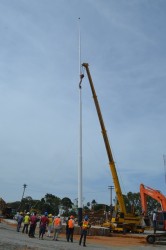 The flagpole (GINA photo)
