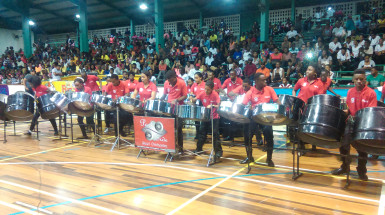 Winner of the Large Band category, Parkside Steel Orchestra, playing its original piece “Music from Mars Carnival.” 