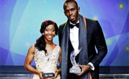 Usain Bolt (right) and Shelly-Ann Fraser-Pryce … nominated for the Laureus Awards.
