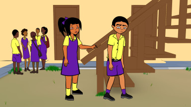 A scene from the short film, Nancy’s Story: Boys Too. 