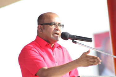 Opposition Leader Bharrat Jagdeo speaking at the observance