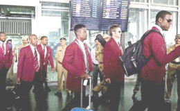 The West Indies arrive in Kolkata yesterday for their two official warm-up games for the Twenty20 World Cup against India and Australia.
