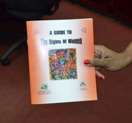 A copy of the book ‘A Guide to the Rights of Women’ (GINA photo)
