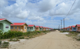 The turn-key houses at Perseverance, East Bank Demerara (GINA photo)
