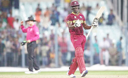 Former Windies captain Darren Sammy … struck a cameo for the World XI. (file photo)