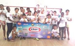 The various category winners display their prizes following the conclusion of the Kraft Toucan Industries Junior Skill Level tournament Sunday at the Georgetown Club. (Photo courtesy of the Guyana Squash Association)