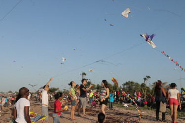 Kite flying on Easter Monday