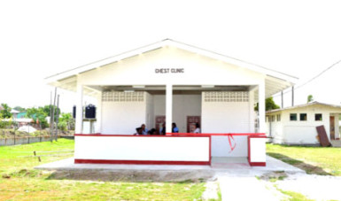 The newly commissioned Chest Clinic at the hospital (GINA photo) 