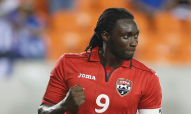 Trinidad and Tobago captain Kenwyne Jones … scored in his side’s rout of St Vincent and the Grenadines. 