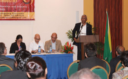  President David Granger addressing the GCCI Annual General Meeting 