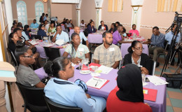 Teachers, traffic officers and other stakeholders at the schools’ road safety education training workshop at the Regency Hotel (GINA photo)