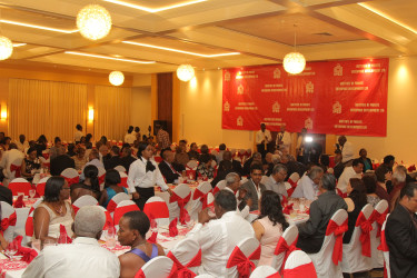 Guests at IPED’s anniversary dinner, which was held last Friday at the Pegasus Hotel.  