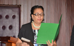 Mayor of Georgetown,  Patricia Chase Green takes her oath