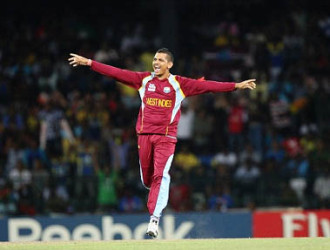 West Indies off-spinner Sunil Narine … cleared by the ICC to bowl again. 